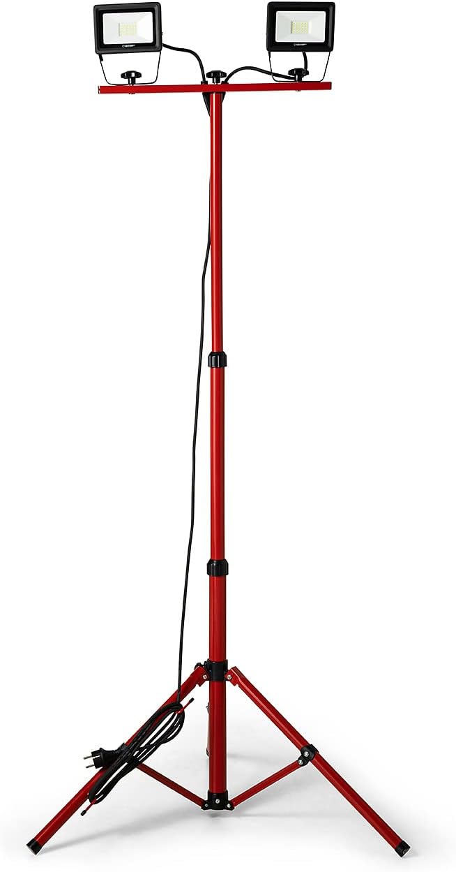 Lampara de Tripode LED 2X20W JM-WA020T2-P