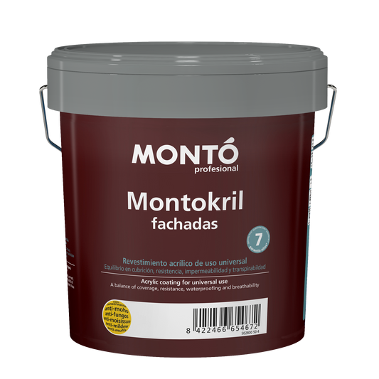 Pintura Montó Montokril Liso Blanco de 4 Litros