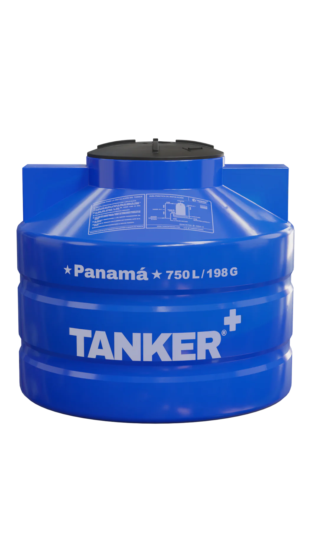 Tanque para Agua Azul 750 Litros Tanker