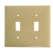 Tapa Interruptor Doble Ivory 2139V