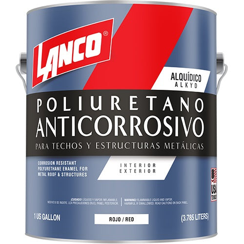 Anticorrosivo de Poliuretano Rojo Lanco 1 Galón