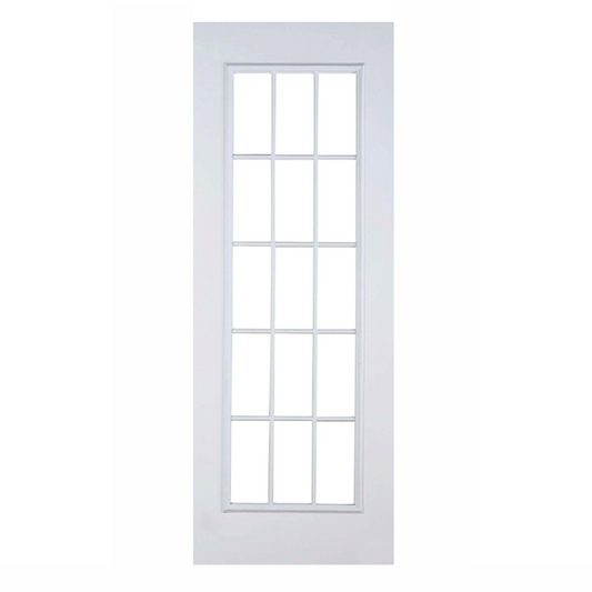 Puerta de Metal Blanca 15 Luces 3x7