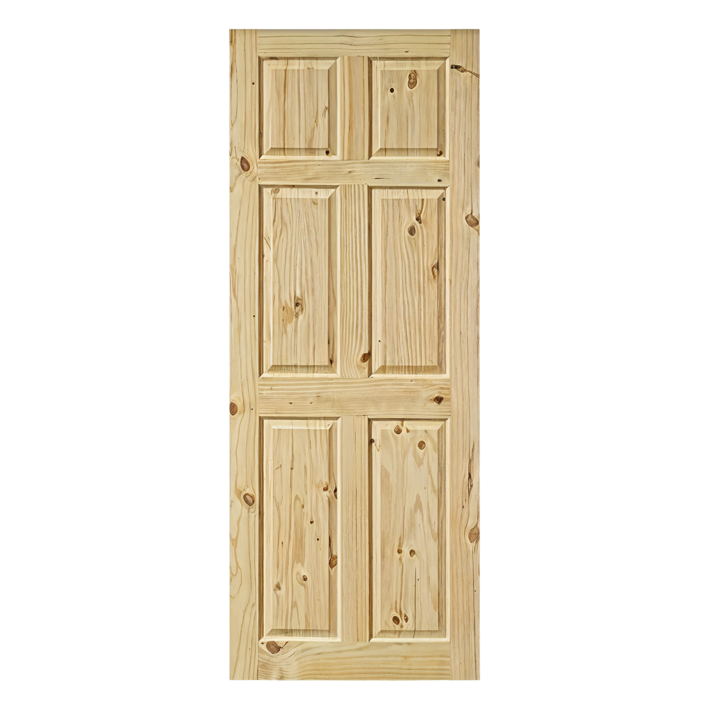 Puerta de Pino Solida 6 Paneles