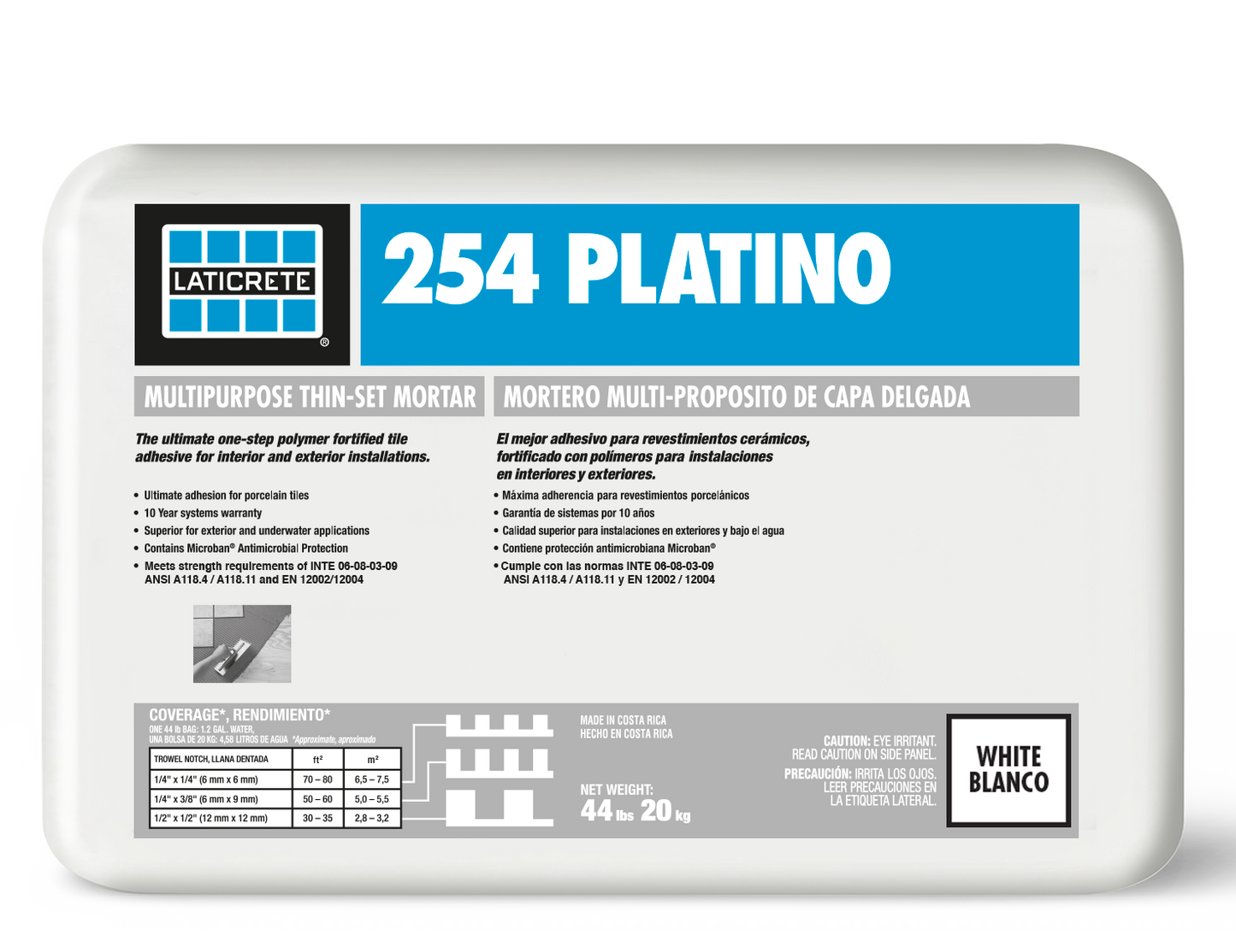 Laticrete 254 Platino Blanco 20 Kg