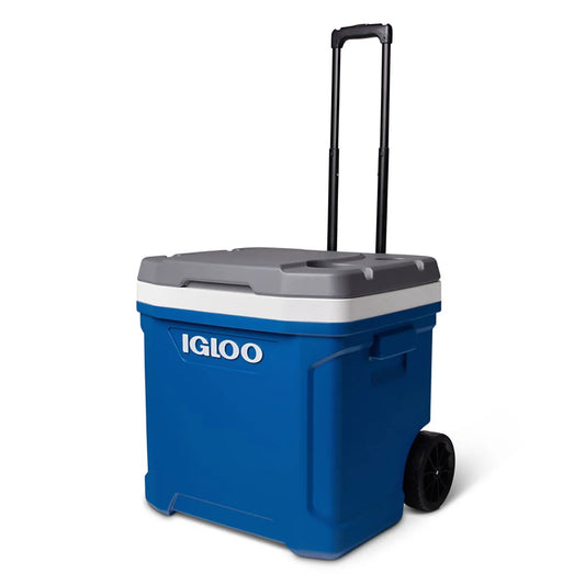 Hielera Igloo Azul con Rueditas 60Qt