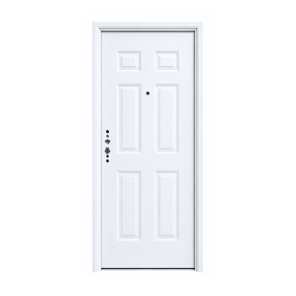 Puerta Multipuntos Blanca 6 Paneles Derecha
