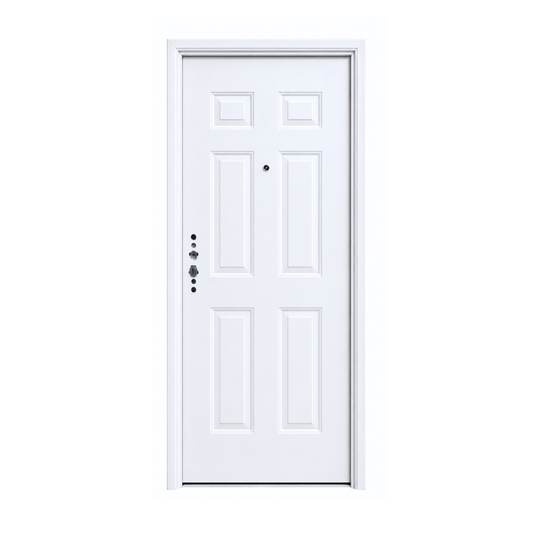 Puerta Multipuntos Blanca 6 Paneles Derecha