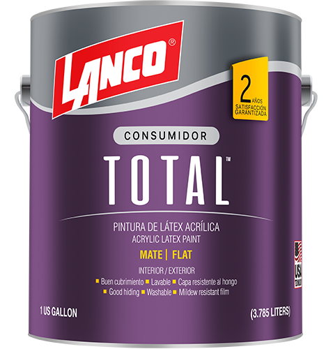 Total Latex Blanco Lanco 1 Galón