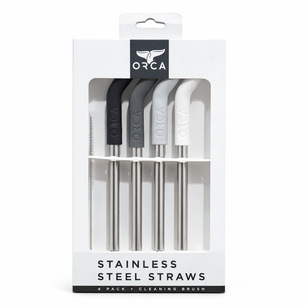 Set de Pajillas de acero inoxidable Orca