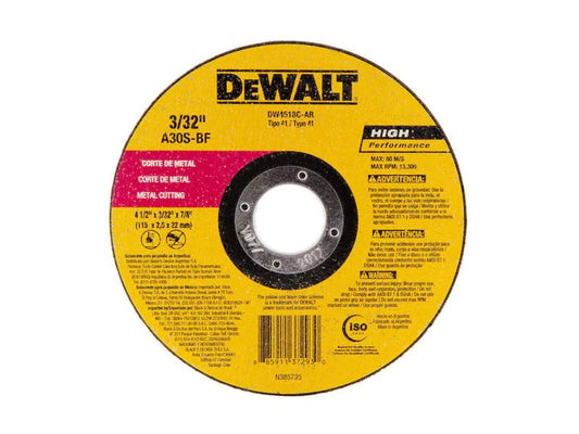 Disco para Cortar Metal 4-1/2 Dw4518C
