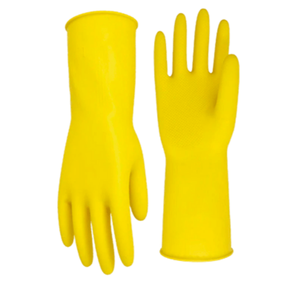 Guantes de Latex Amarillo 14 in