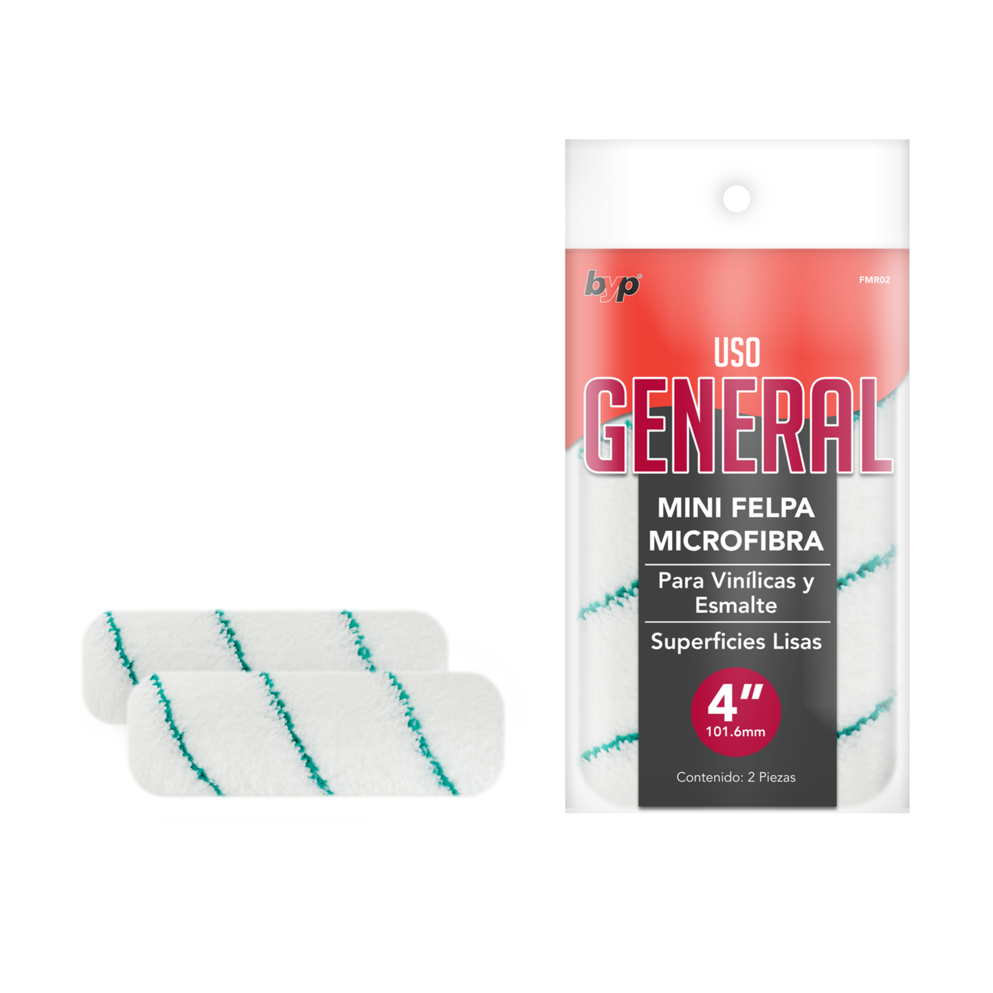 Mini Felpa Microfibra 4IN 2 Pack BYP