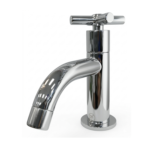 Llave de Lavamanos Sencilla Alta Cruz Classic