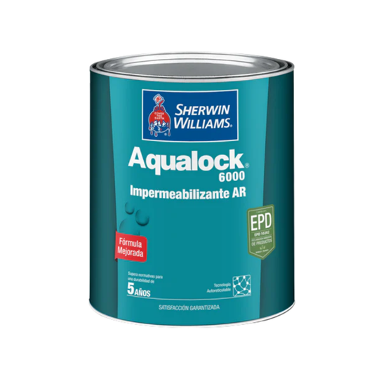 Aqualock 6000 Ar Mate Gris 1 Galón Imp