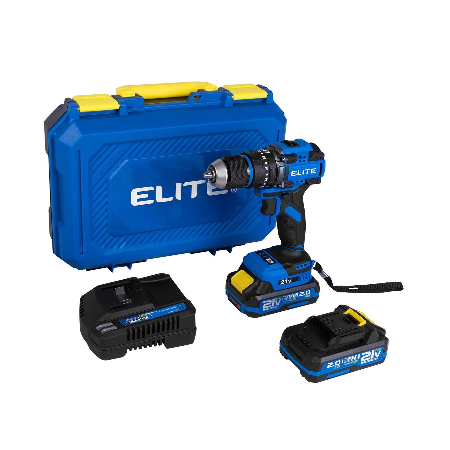 Taladro de impacto inalambrico 1/2 21V 60NM Elite