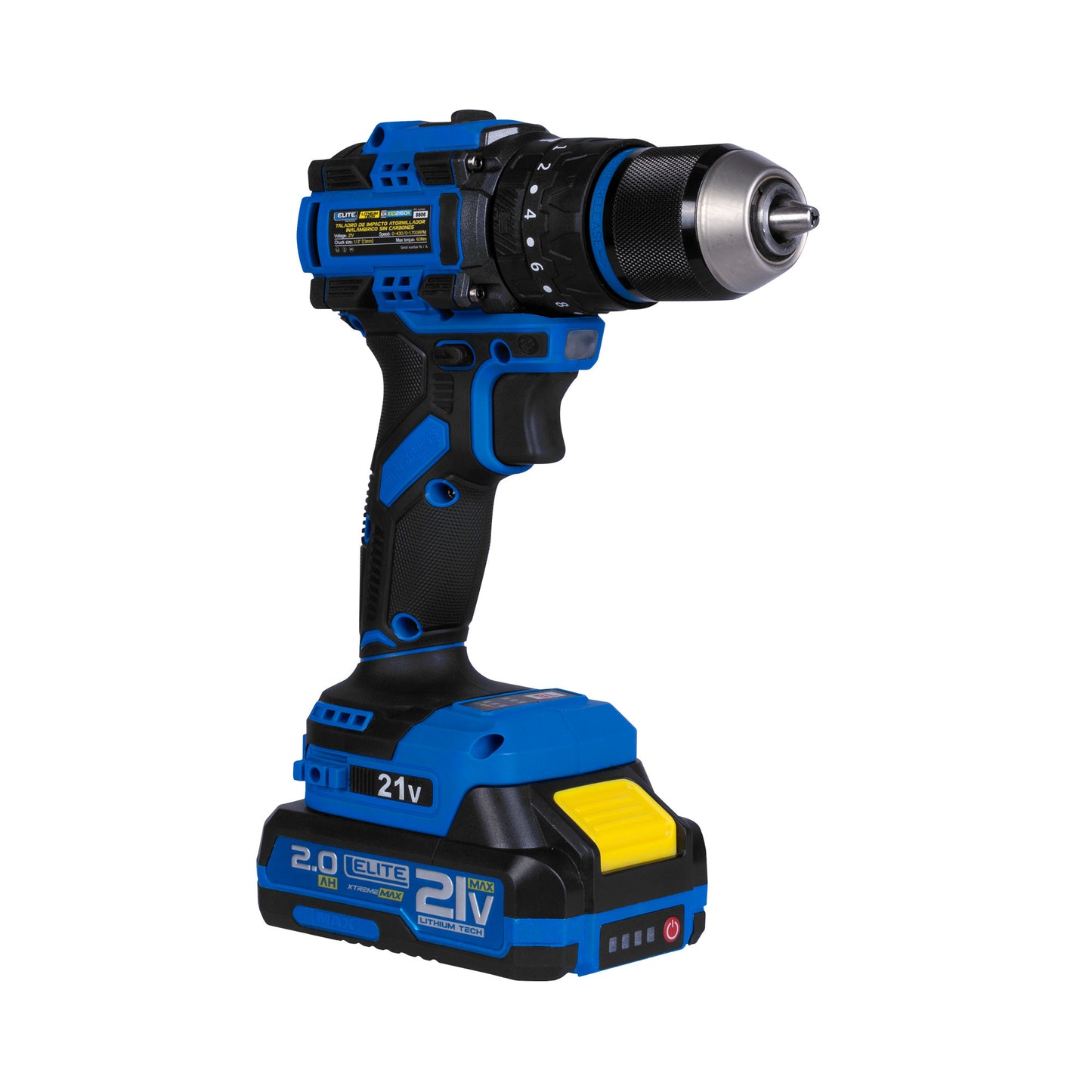Taladro de impacto inalambrico 1/2 21V 60NM Elite