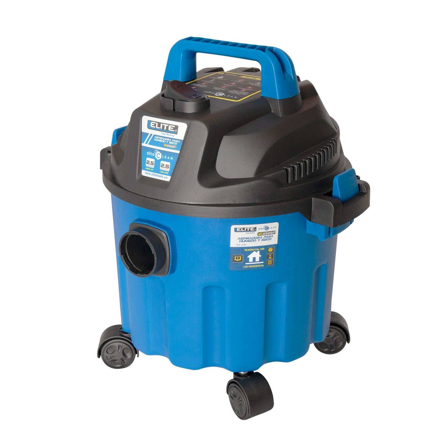 Aspiradora y Sopladora 2.5GAL 2.5HP 43CFM Elite