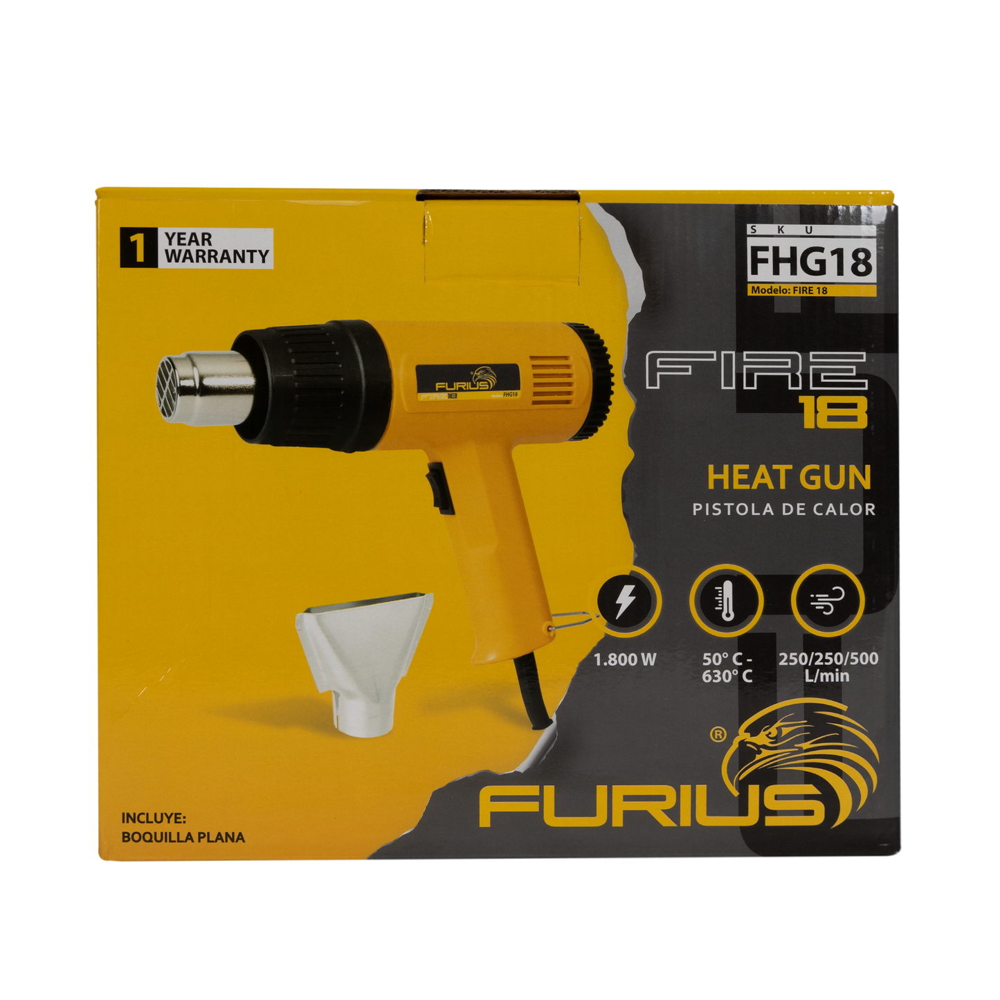 Pistola de Calor Fire 18 1800W FHG18