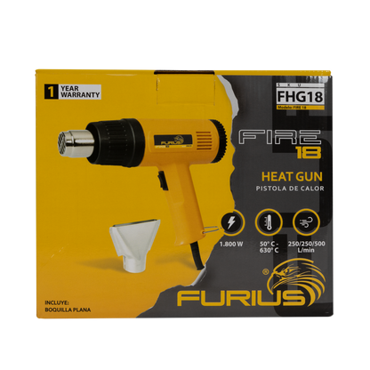 Pistola de Calor Fire 18 1800W FHG18