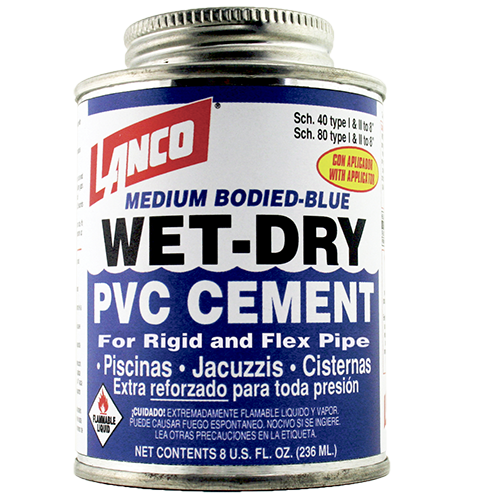 Pegamento Pvc Pinta Blue Wet Dry Lanco