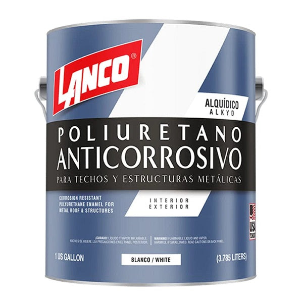 Anticorrosivo de Poliuretano Blanco Lanco 1 Galón