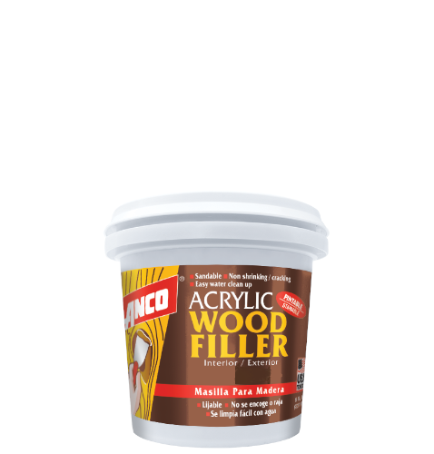 Masilla para Madera Acrylic Filler Walnut 4 Oz Lanco