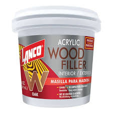 Masilla para Madera Acrylic Filler Oak 8 Oz Lanco